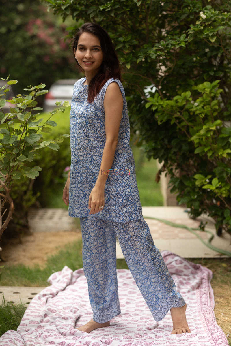 Image for Kusvaa De03 Sky Blue Voil Jammie 8