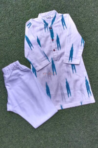 Image for Kusvaa Kkk24 Ikkat Boy Kurta And Pajama Set