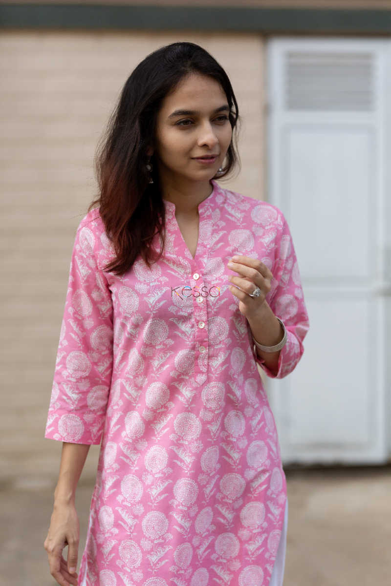 Image for Kusvaa Sa03 Careys Pink Basic Wear Kurta 5