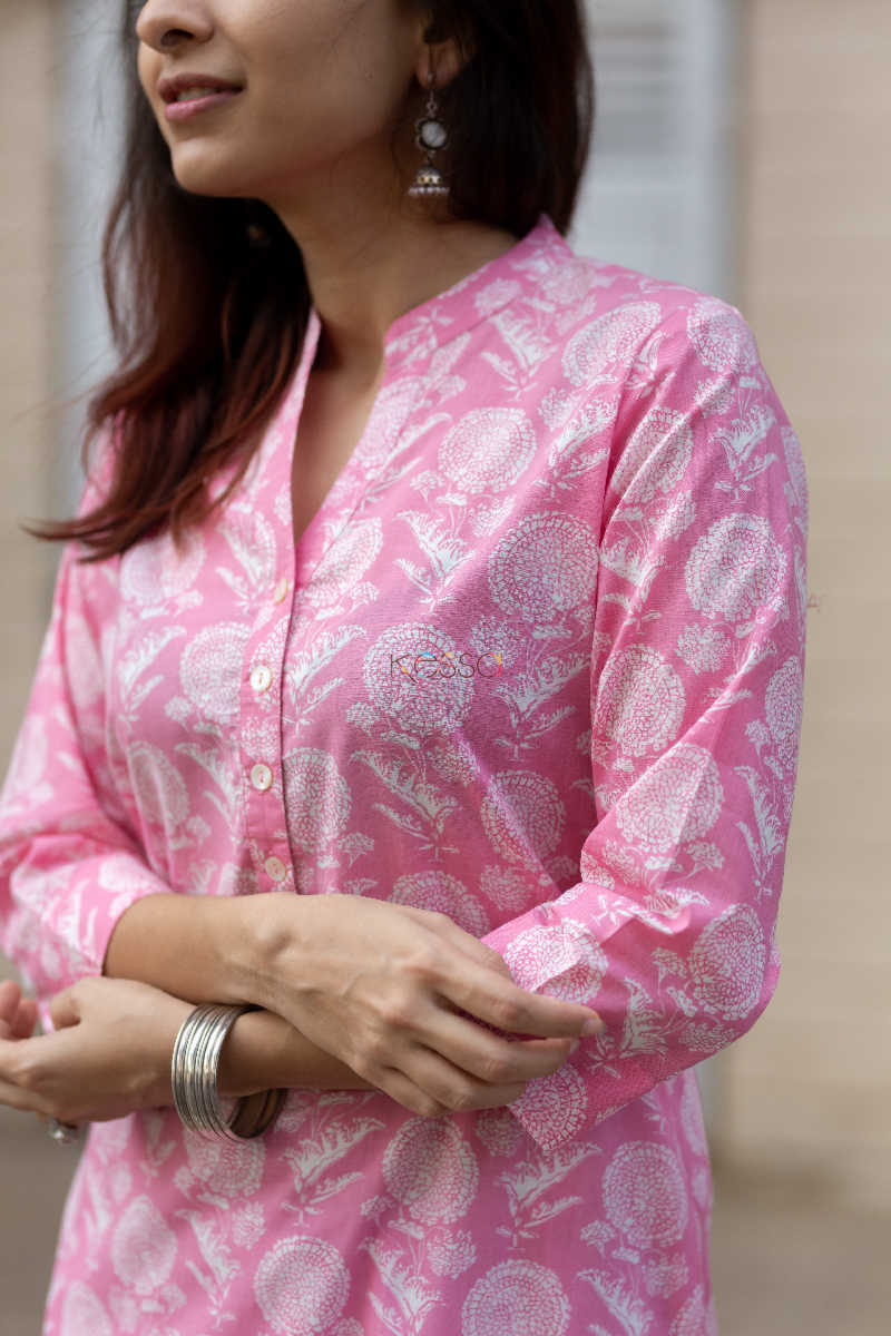 Image for Kusvaa Sa03 Careys Pink Basic Wear Kurta 6