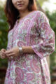 Image for Kusvaa Wa319a Pink Paisely A Line Kurta 6