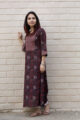 Image for Kusvaa Wa320a Ajrakh Print A Line Kurta 1