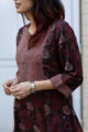 Image for Kusvaa Wa320a Ajrakh Print A Line Kurta 5