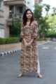 Image for Kusvaa Wa321a Kalamkari Jaal Angrakha Print Kurta 1
