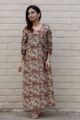 Image for Kusvaa Wa321a Kalamkari Jaal Angrakha Print Kurta 2