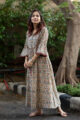 Image for Kusvaa Wa322a Kalamkari A Line Bell Sleeves Kurta 4