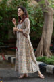 Image for Kusvaa Wa322a Kalamkari A Line Bell Sleeves Kurta 5