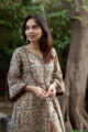 Image for Kusvaa Wa322a Kalamkari A Line Bell Sleeves Kurta 6