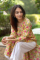 Image for Kusvaa Wsr93 Bumble Bee And Rose Pink Hand Block Print Kurta 7