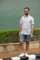 Image for Kusvaa Awk03 Bali Hai Multicolor Block Print Shirt Front