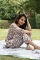 Image for Kusvaa De09 Tosca Pink And White Jammie Set Side
