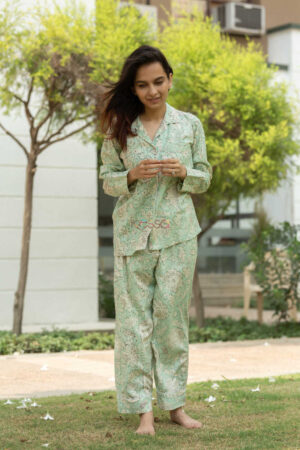 Image for Kusvaa Jsr03 Gurkha Green And White Jammies Set 6