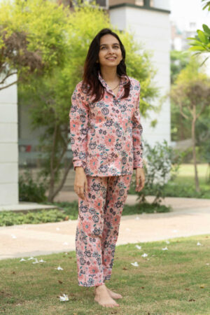 Image for Kusvaa Jsr04 Eunry Multi Colour Jaal Printn Jammie Set 2