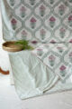 Image for Kusvaa Kad01 Aira Floral Mash Block Print Double Bed Dohar 1 Look