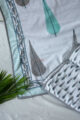 Image for Kusvaa Kad03 Shades Of Cypress Block Print Double Bed Dohar 1 Closeup