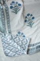 Image for Kusvaa Kad04 Oslo Gray Mughal Print Double Bed Dohar 1 Closeup