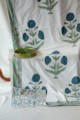 Image for Kusvaa Kad09 Glade Green And Blue Double Bed Dohar 1 Look