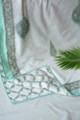 Image for Kusvaa Kad11 Casper Blue And Green Double Bed Dohar 1 Look