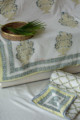 Image for Kusvaa Kad12 Shades Of Green Double Bed Dohar 1 Look 1