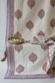 Image for Kusvaa Kaq13 Zorba Block Print Double Bed Quilt Look