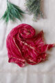 Image for Kusvaa Kudu70 Lehriya Dupatta With Bijia Border Magenta 1