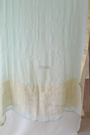 Image for Kusvaa Kudu72 Amulet Green Zari Dupatta Featured