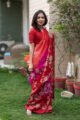 Image for Kusvaa Kunf04 Hues Of Pink Printed Bengal Silk Saree 6