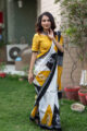 Image for Kusvaa Kunf05 Sunshine Tribal Bengal Silk Saree 4