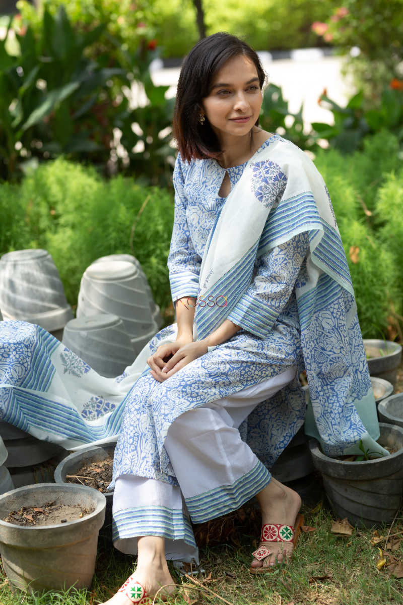 Image for Kusvaa Kuoj119 Horizon Blue Complete Suit Set Closeup 2