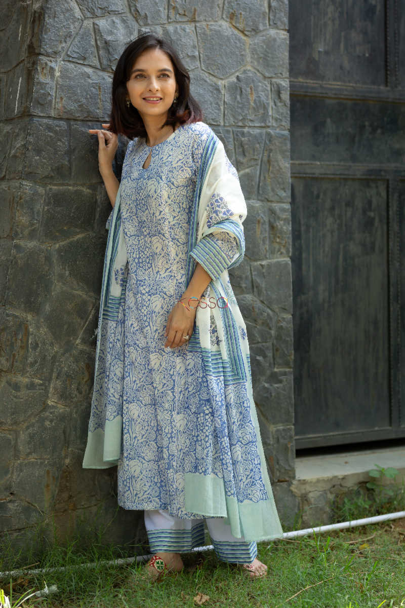 Image for Kusvaa Kuoj119 Horizon Blue Complete Suit Set Look 1