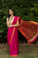 Image for Kusvaa Kurt01 Jazberry Jam Chanderi Saree 1