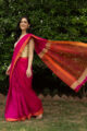 Image for Kusvaa Kurt01 Jazberry Jam Chanderi Saree 2
