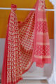 Image for Kusvaa Kurt16 Chestnut Rose Cotton Mull Saree 2