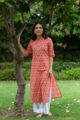 Image for Kusvaa Sa05 Chestnut Rose Regular Wear Kurta Look