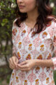 Image for Kusvaa Taf24 Deviant Screen Printed White Kurta Closeup