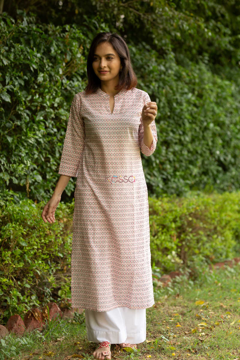 Image for Kusvaa Taf25 Quicksand Basic Kurta Look