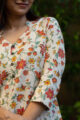 Image for Kusvaa Taf26 Multicolor Khadi Base Regular Kurta Closeup