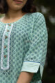 Image for Kusvaa Wa323a Cascade Chotti Butti Straight Fit Kurta Closeup 3