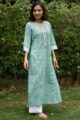 Image for Kusvaa Wa323a Cascade Chotti Butti Straight Fit Kurta Featured 1