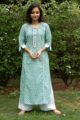 Image for Kusvaa Wa323a Cascade Chotti Butti Straight Fit Kurta Featured