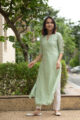 Image for Kusvaa Ws519a Wild Strawberry Gotta Patti Work Kurta Look 1