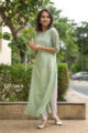 Image for Kusvaa Ws519a Wild Strawberry Gotta Patti Work Kurta Look