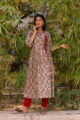 Image for Kusvaa Ws543 Ajrakh Angrakha Style Kurta 1