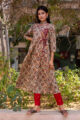 Image for Kusvaa Ws543 Ajrakh Angrakha Style Kurta 2