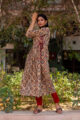 Image for Kusvaa Ws543 Ajrakh Angrakha Style Kurta 4