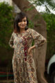 Image for Kusvaa Ws543a Ajrakh Angrakha Style Kurta Closeup 2