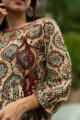 Image for Kusvaa Ws543a Ajrakh Angrakha Style Kurta Closeup