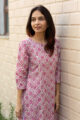 Image for Kusvaa Ws545 Coral Tree Cotton Straight Kurta 5