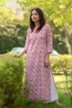 Image for Kusvaa Ws545 Coral Tree Cotton Straight Kurta