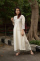Image for Kusvaa Ws546 Cream South Cotton Kurta With Palazzo Look 5